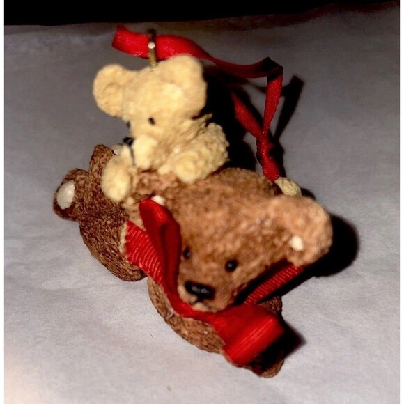 Kurt Adler Christmas Teddy  Bear Ornament - Picture 3 of 6